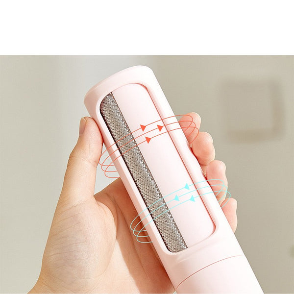 Cepillo reutilizable para quitar pelo de mascotas: rodillo electrostático autolimpiante para gatos y perros, cepillo portátil para ropa y sofás.