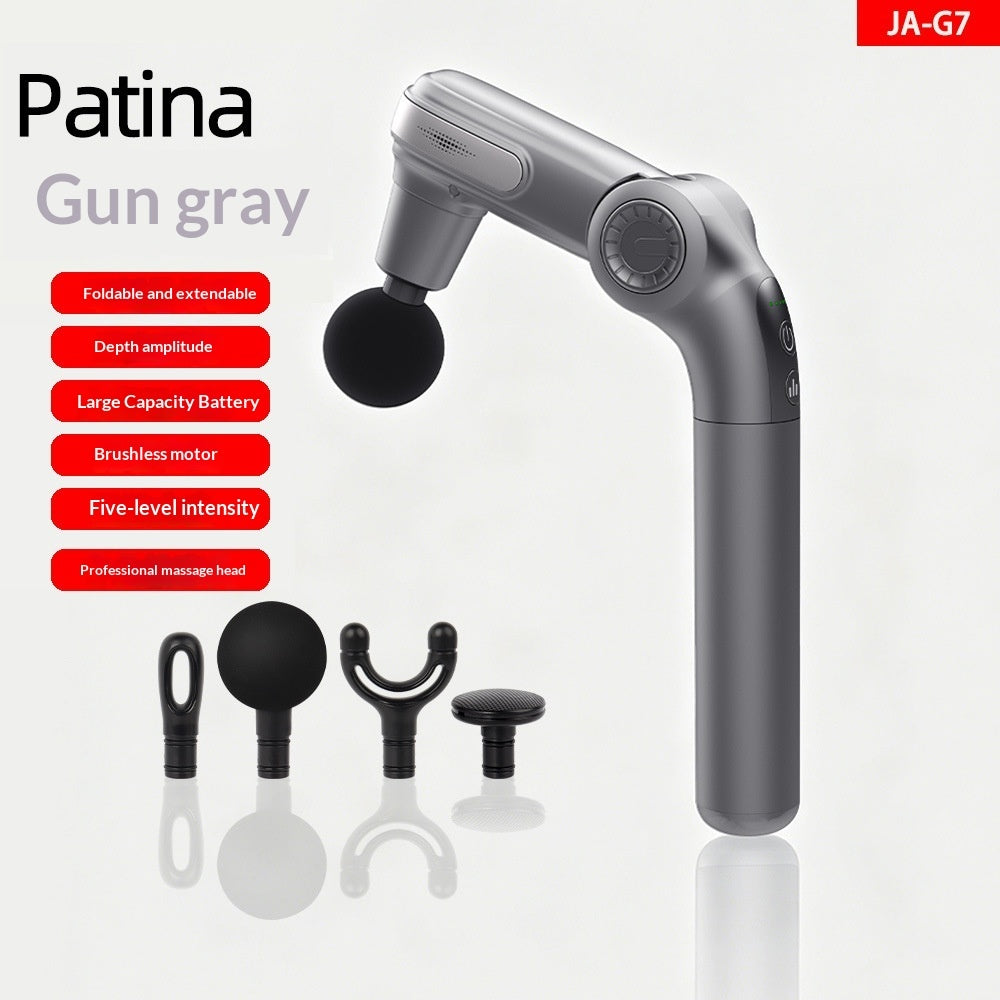 Mini Vibrating Multi-head Massage Fascia Gun