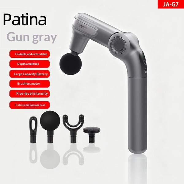 Mini Vibrating Multi-head Massage Fascia Gun